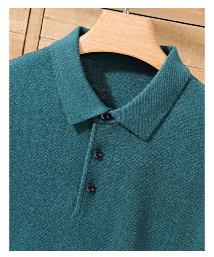 Merino Cashmere Polo Shirt