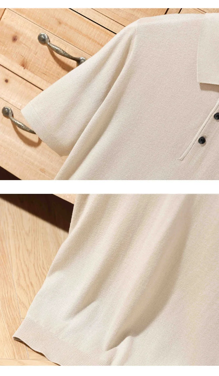 Merino Cashmere Polo Shirt