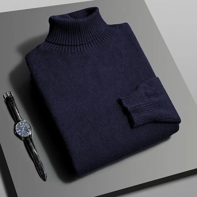 Men’s Premium Knitted Turtleneck Sweater