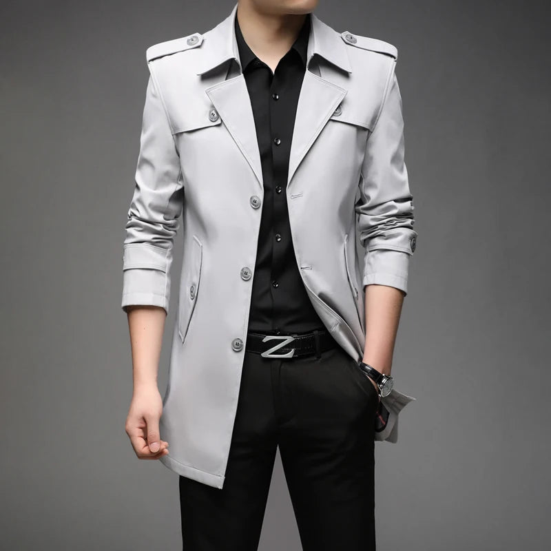 Men’s Long Trench Coat