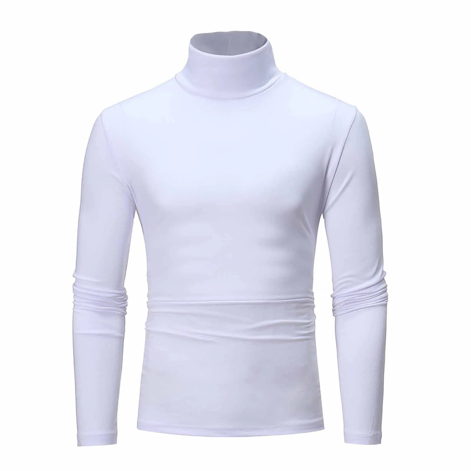 Men’s Slim-Fit Turtleneck – Basic Casual Pullover