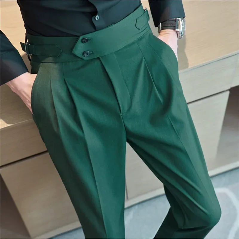 Classic Slim-Fit Formal Trousers