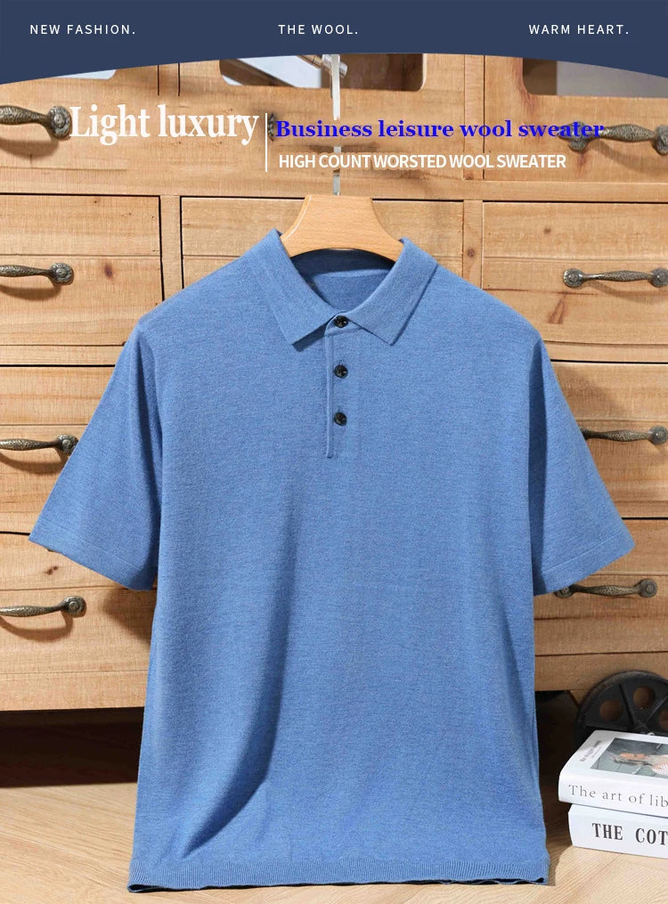 Merino Cashmere Polo Shirt