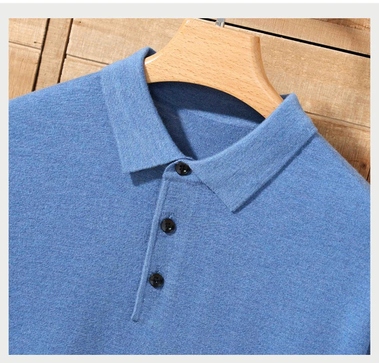 Merino Cashmere Polo Shirt