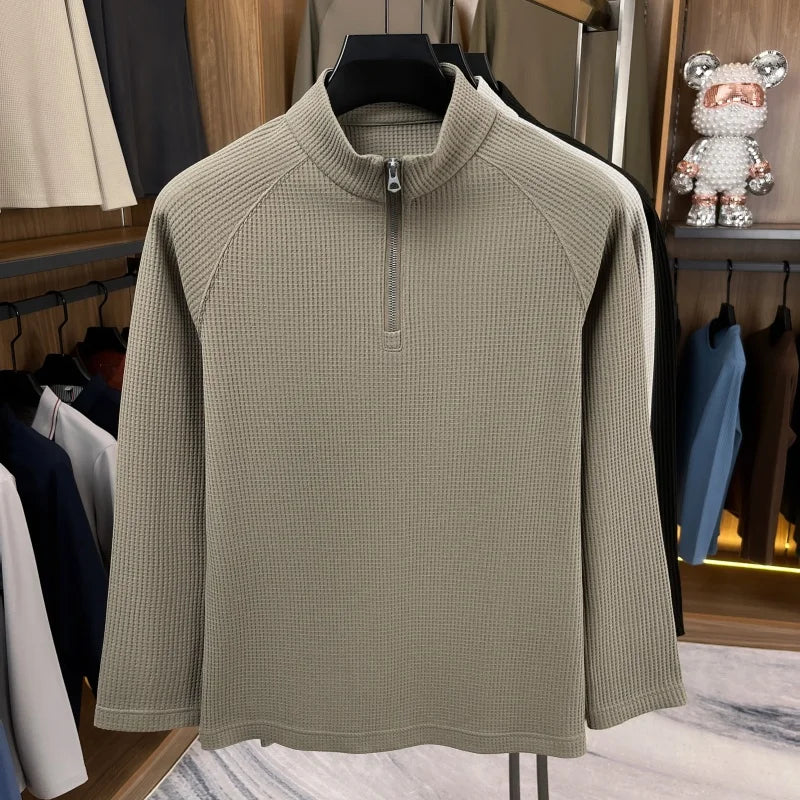 Classic Half-Zip Knit Sweater