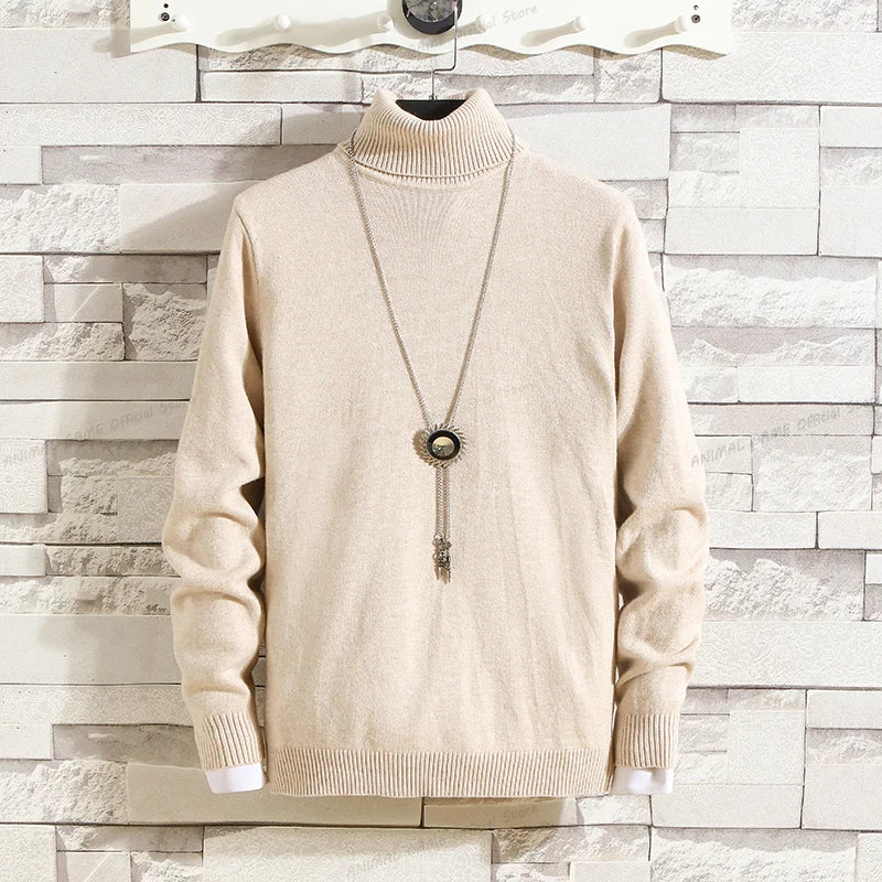 Men’s Premium Knitted Turtleneck Sweater