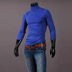Men’s Slim-Fit Turtleneck – Basic Casual Pullover