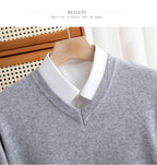 Merino Wool V-Neck Sweater