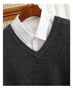 Merino Wool V-Neck Sweater