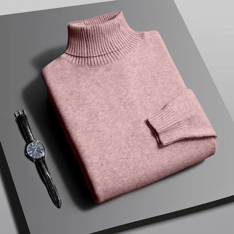 Men’s Premium Knitted Turtleneck Sweater
