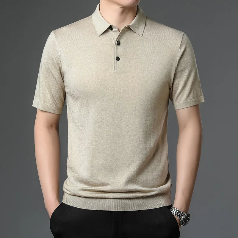 Merino Cashmere Polo Shirt