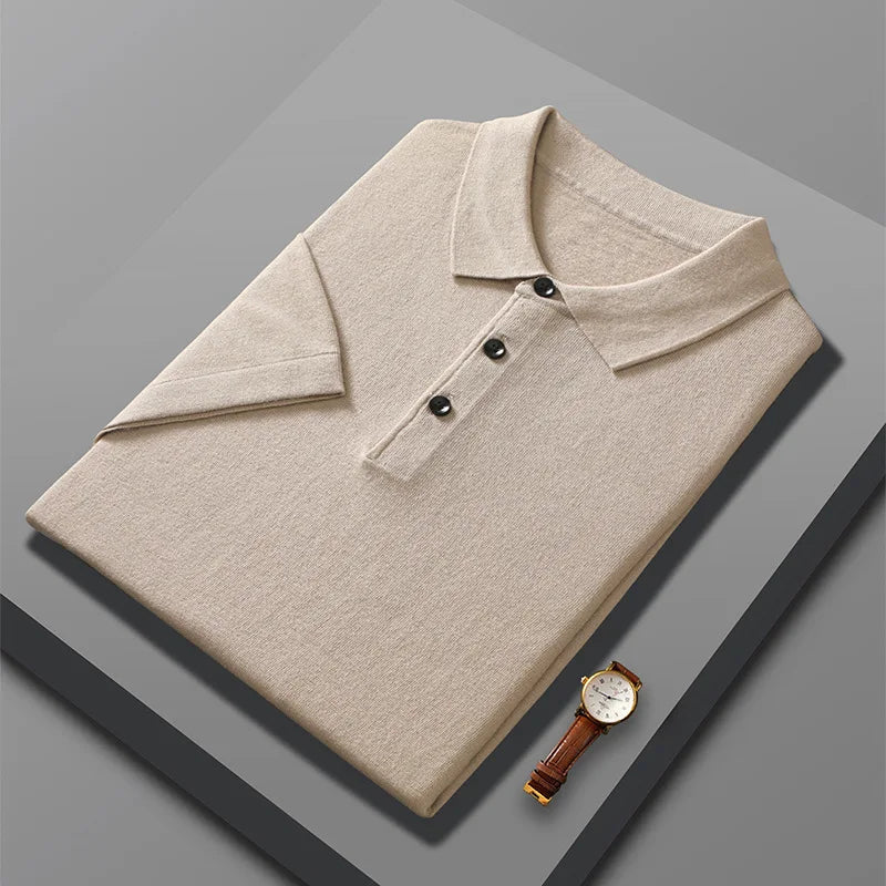 Merino Cashmere Polo Shirt