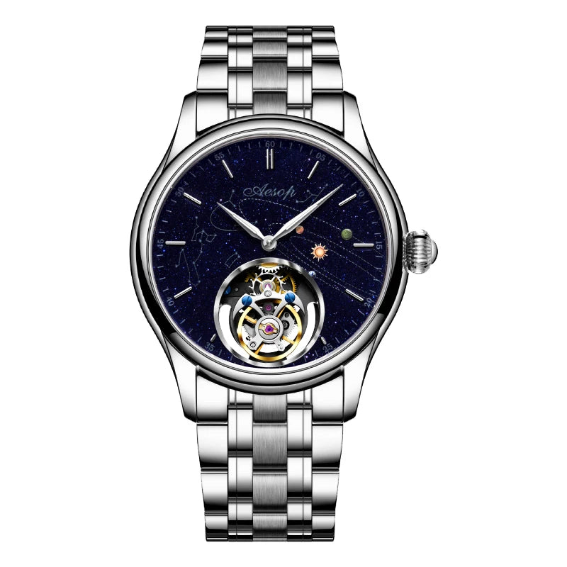 Men’s Flying Tourbillon Skeleton Watch
