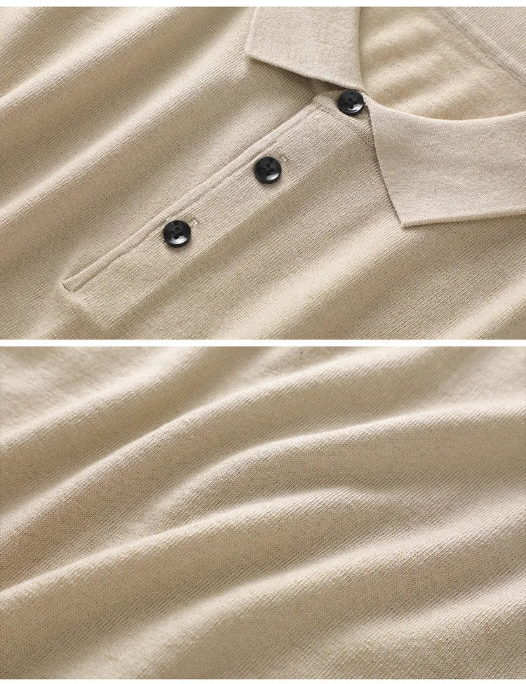 Merino Cashmere Polo Shirt