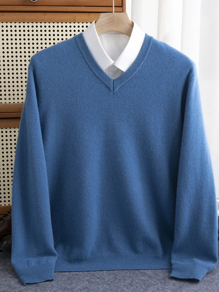 Merino Wool V-Neck Sweater