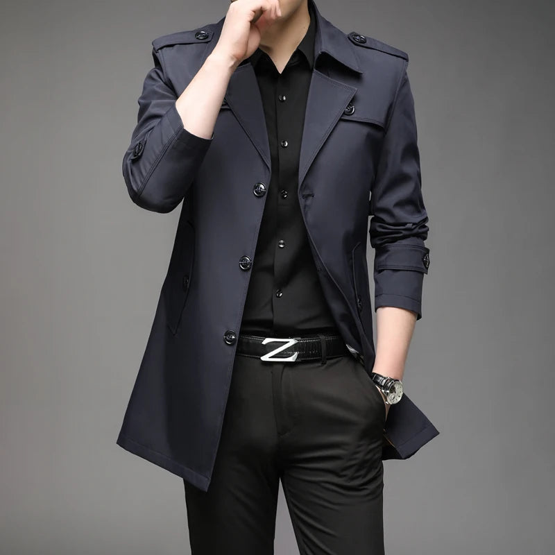 Men’s Long Trench Coat
