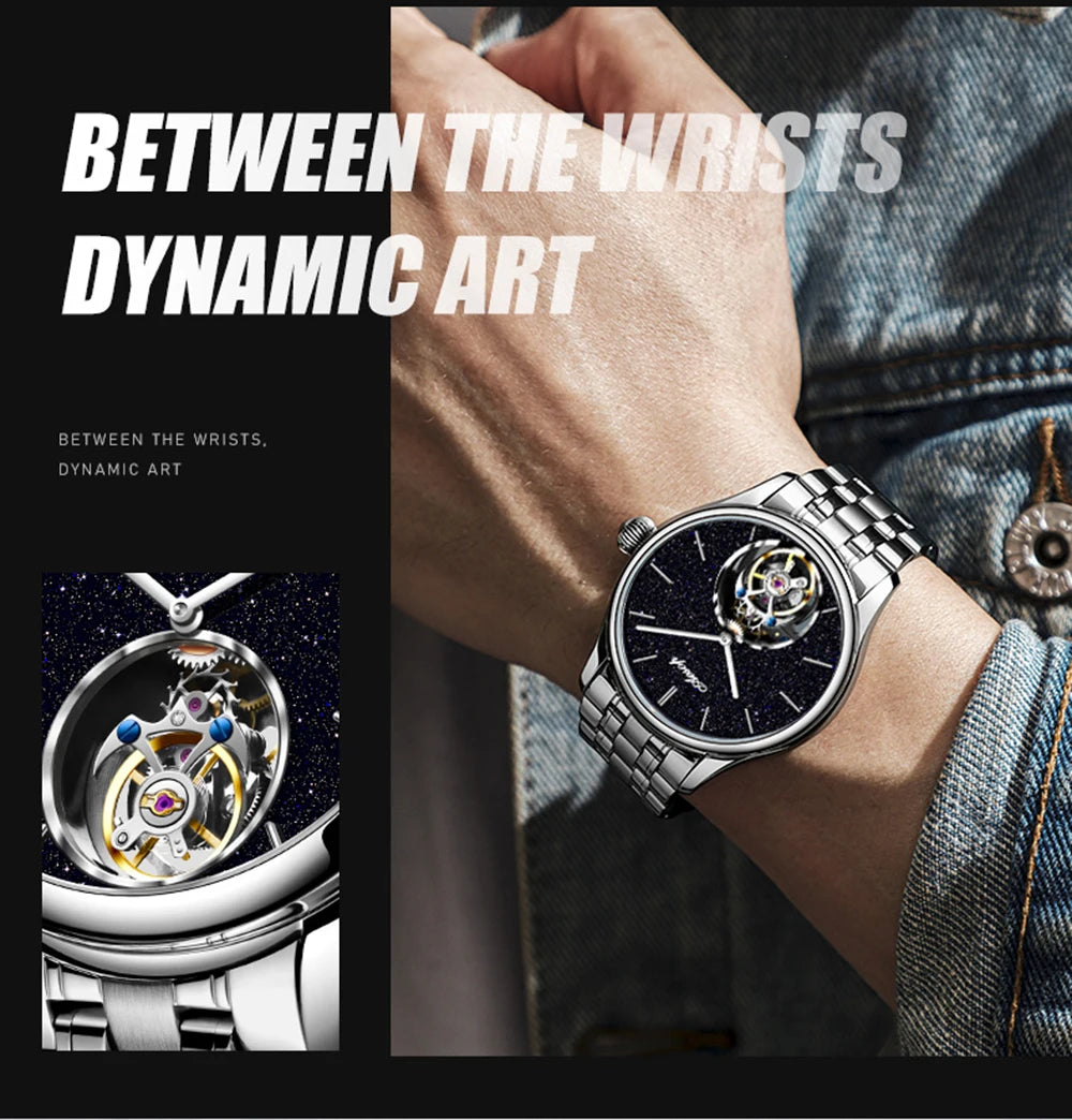 Men’s Flying Tourbillon Skeleton Watch