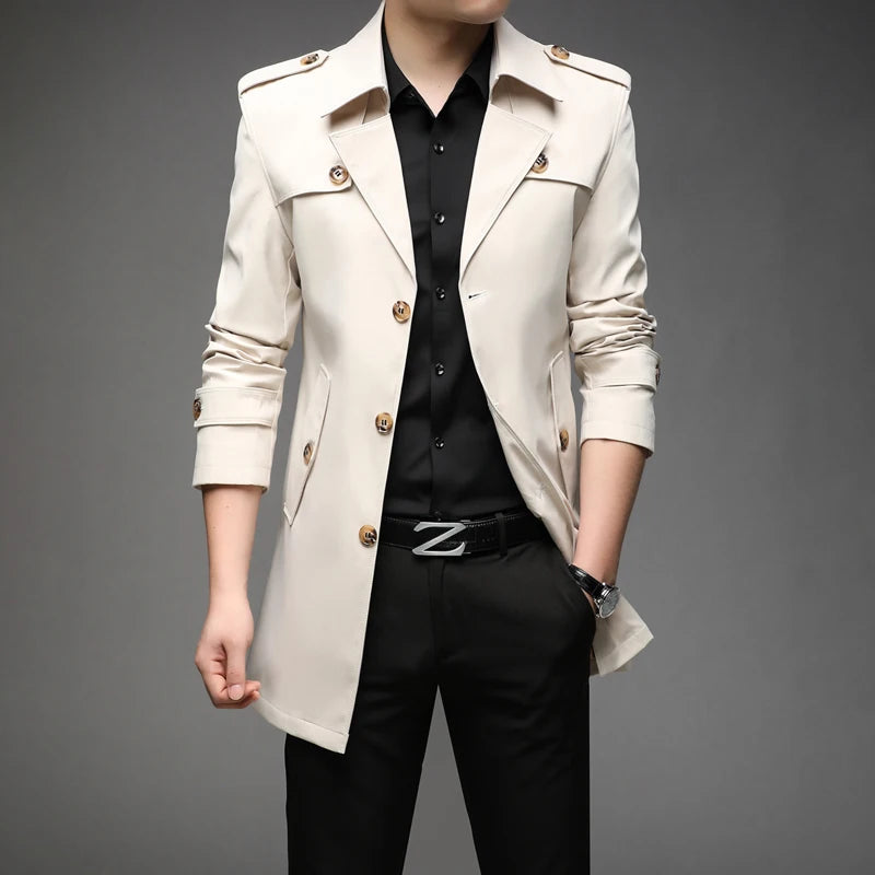 Men’s Long Trench Coat