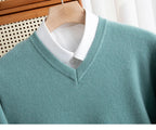 Merino Wool V-Neck Sweater
