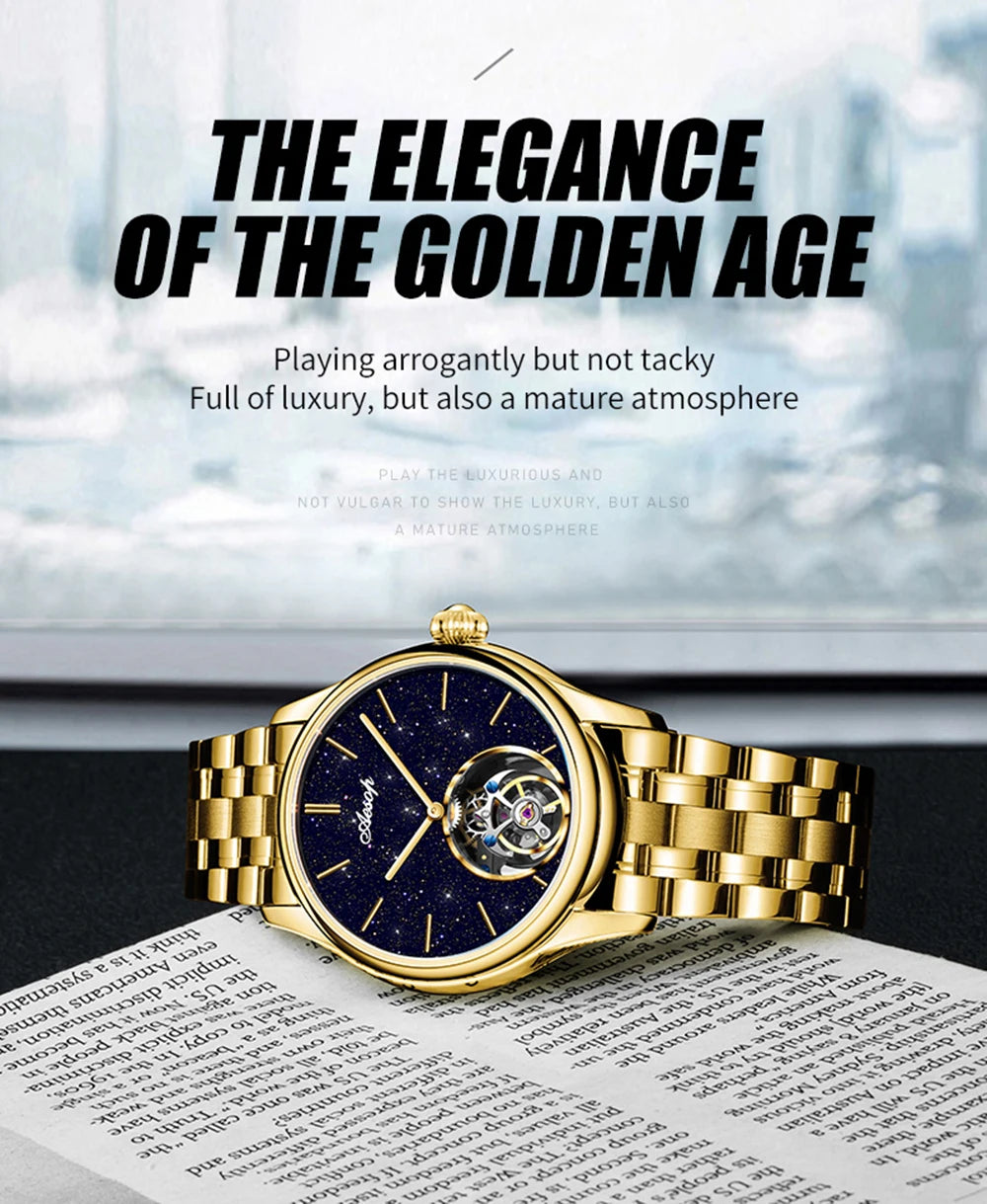 Men’s Flying Tourbillon Skeleton Watch