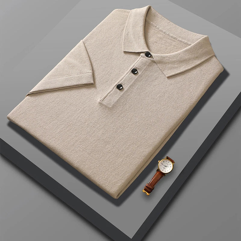 Merino Cashmere Polo Shirt