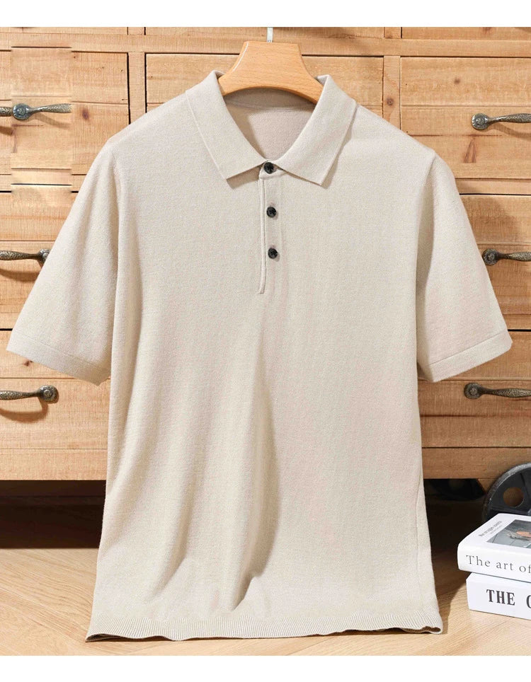 Merino Cashmere Polo Shirt