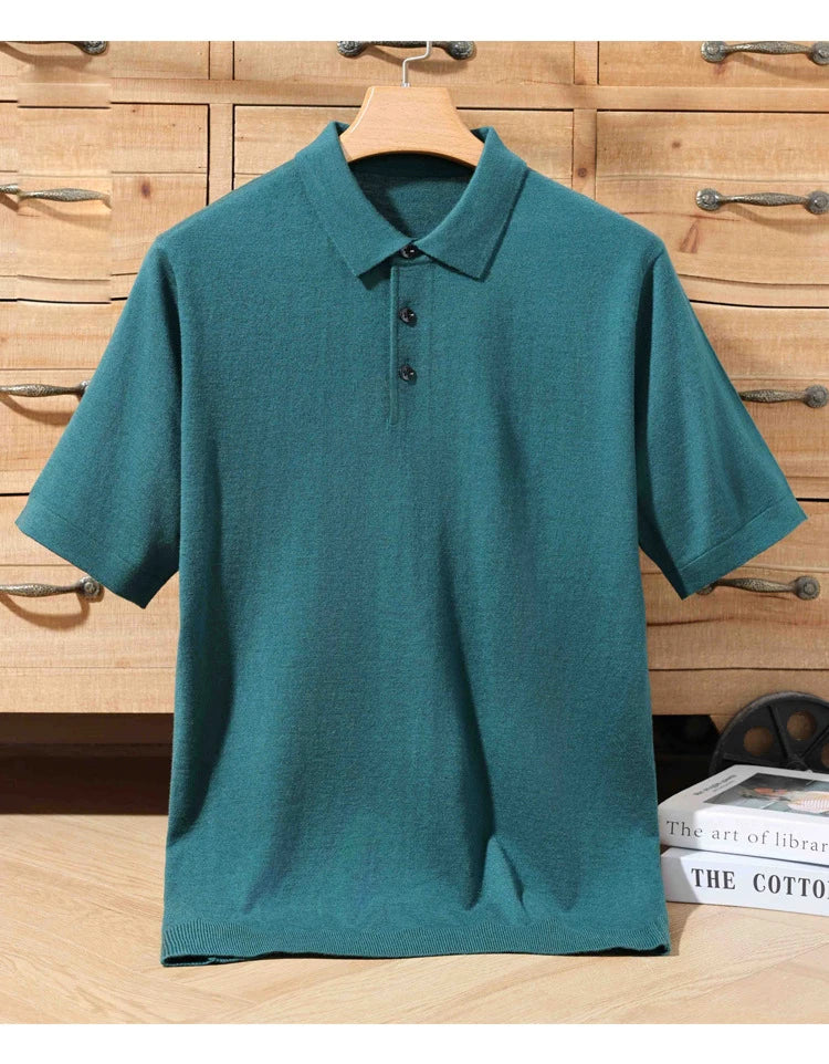 Merino Cashmere Polo Shirt