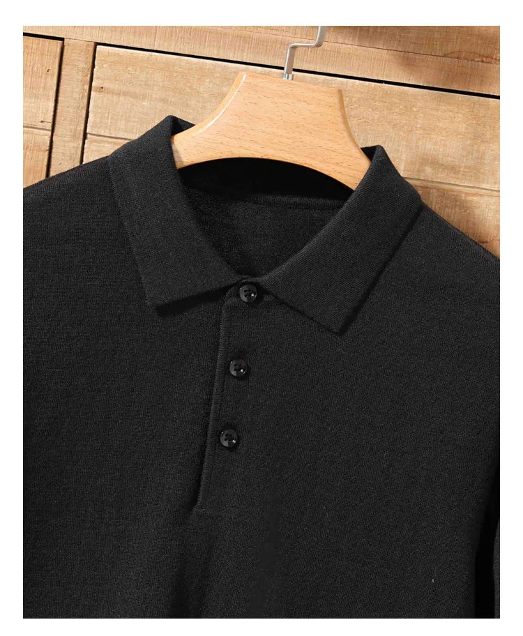 Merino Cashmere Polo Shirt