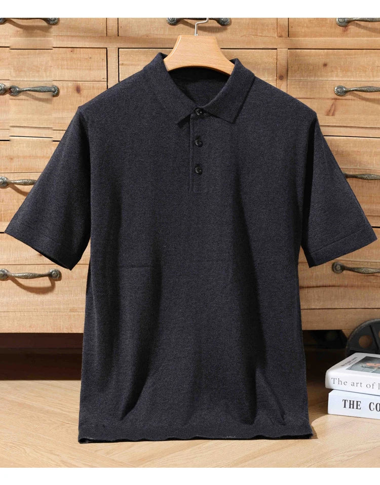 Merino Cashmere Polo Shirt