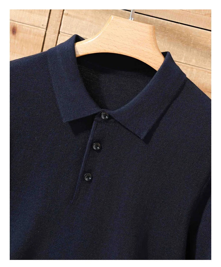 Merino Cashmere Polo Shirt