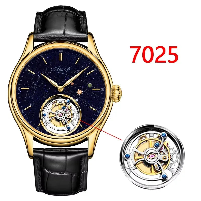 Men’s Flying Tourbillon Skeleton Watch
