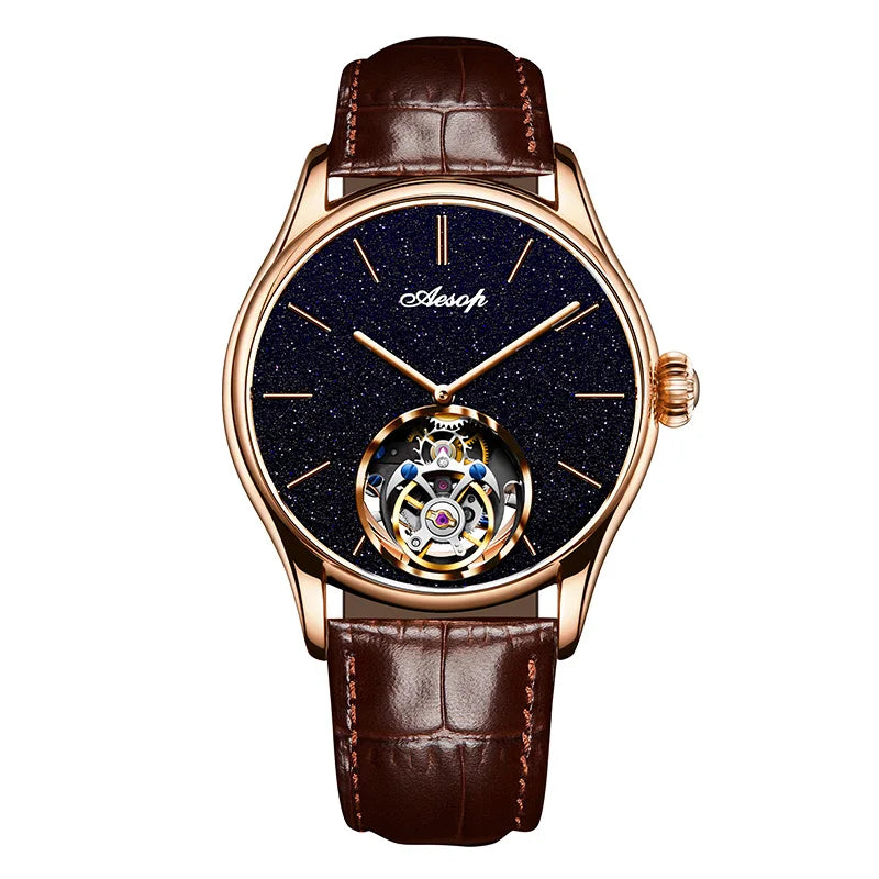 Men’s Flying Tourbillon Skeleton Watch