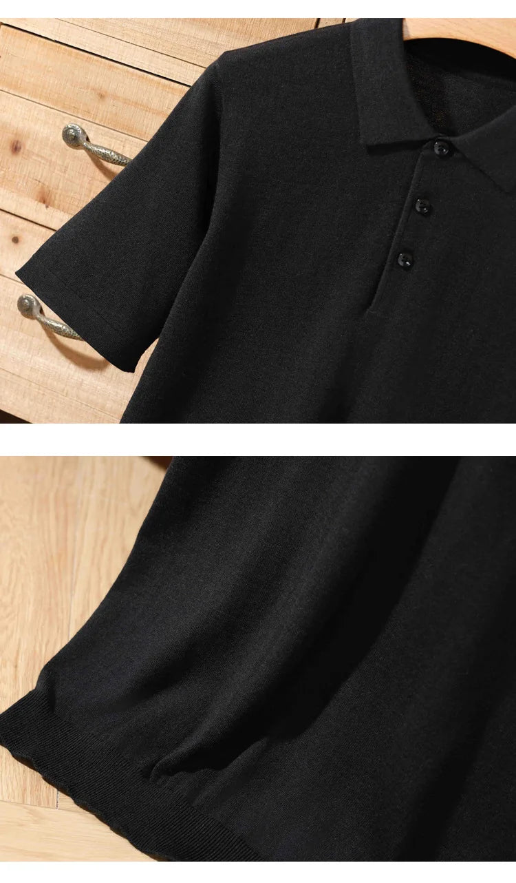 Merino Cashmere Polo Shirt