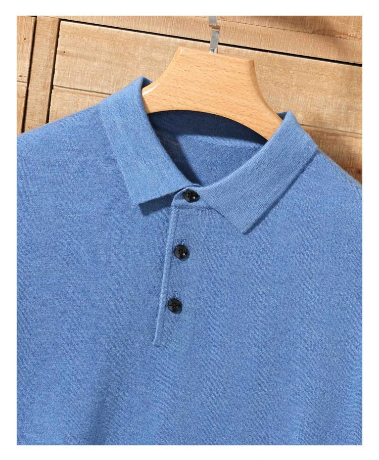 Merino Cashmere Polo Shirt