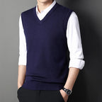 Men’s Knitted V-Neck Sweater Vest
