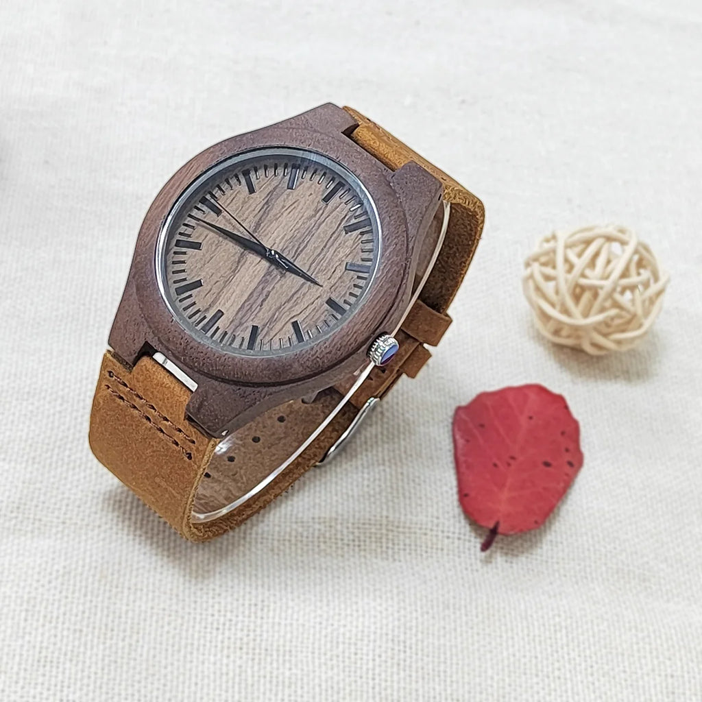 Luxury Unisex Wooden Quartz Watch