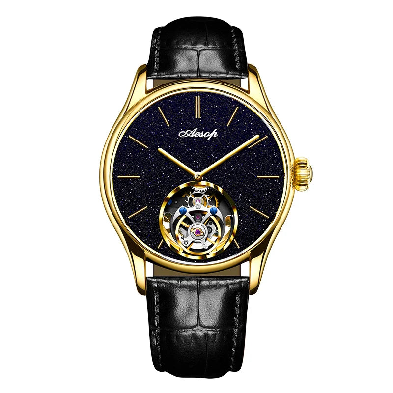 Men’s Flying Tourbillon Skeleton Watch