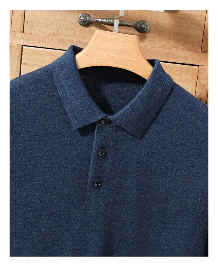 Merino Cashmere Polo Shirt