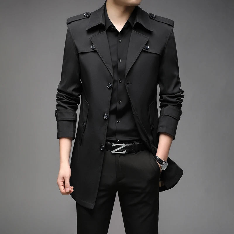 Men’s Long Trench Coat