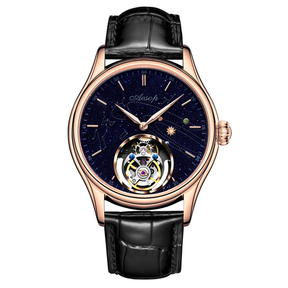 Men’s Flying Tourbillon Skeleton Watch