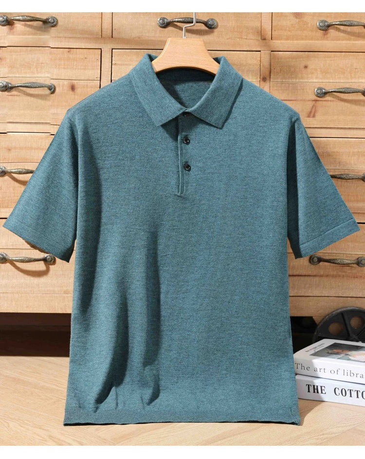 Merino Cashmere Polo Shirt