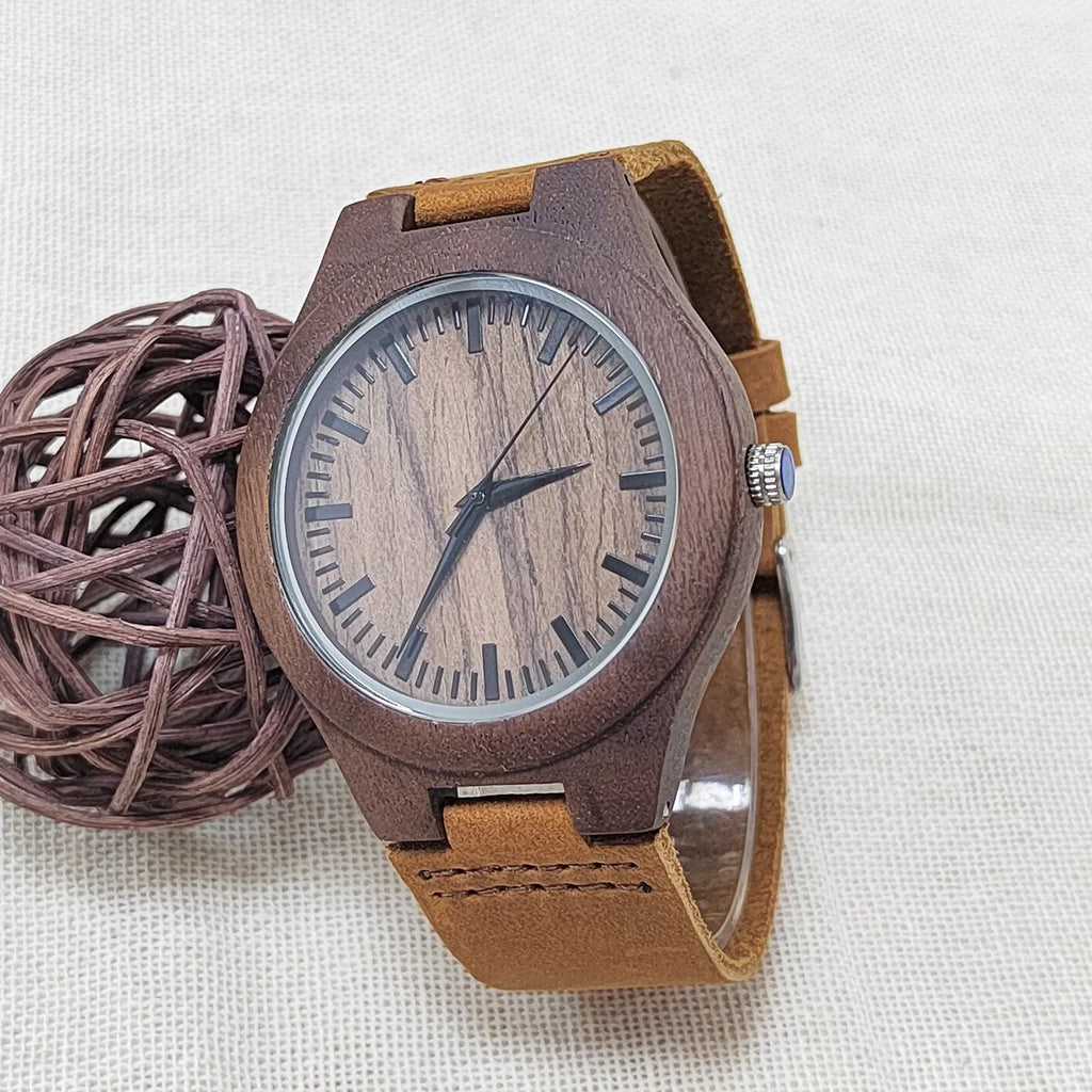 Luxury Unisex Wooden Quartz Watch