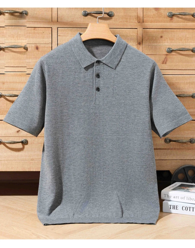 Merino Cashmere Polo Shirt