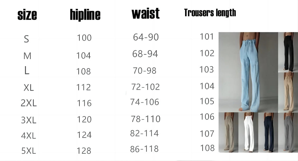 Cotton-Linen Casual Drawstring Trousers