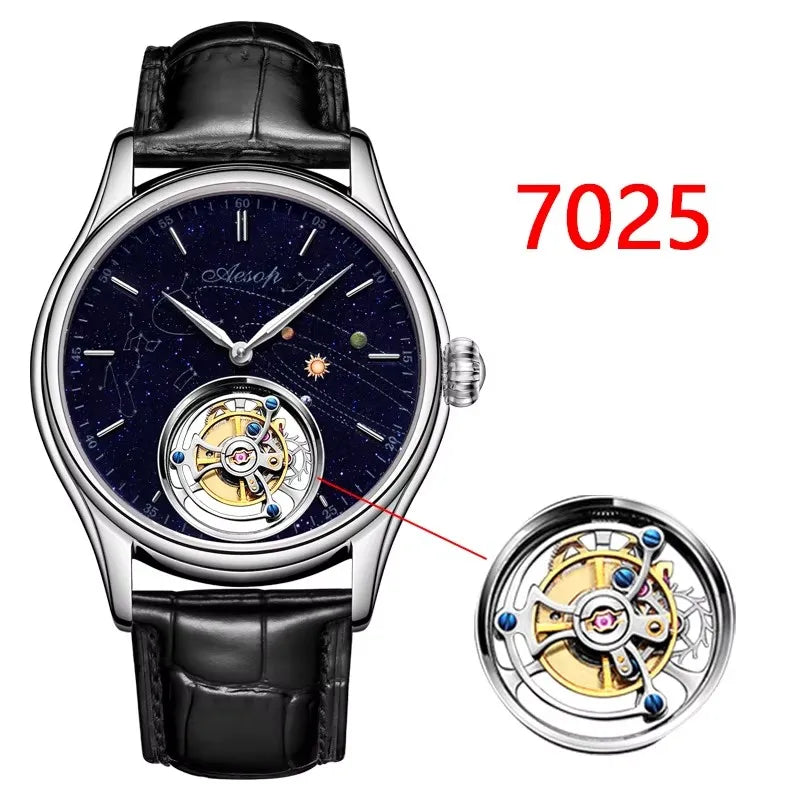 Men’s Flying Tourbillon Skeleton Watch