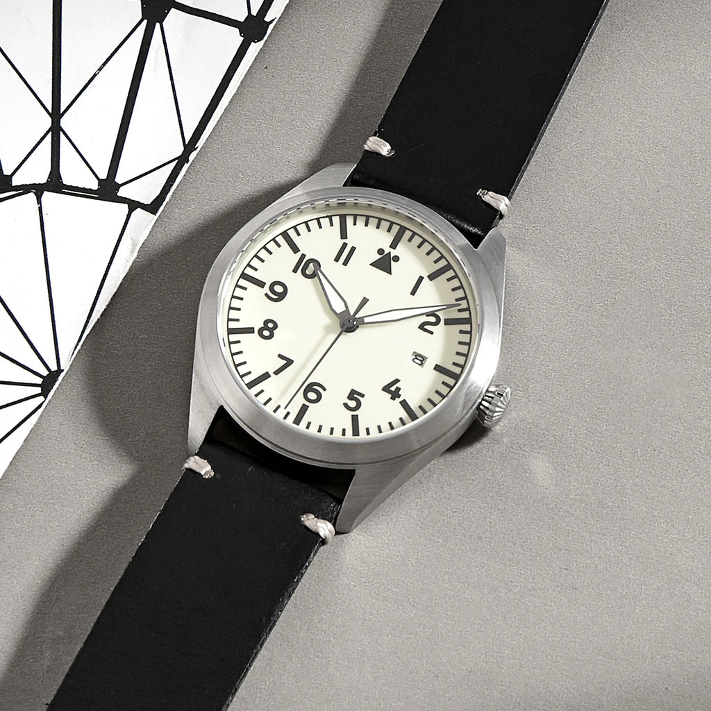 WWII Pilot Watch – German Flieger Aviator, Waterproof