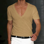 Men’s Cotton V-Neck T-Shirt Breathable