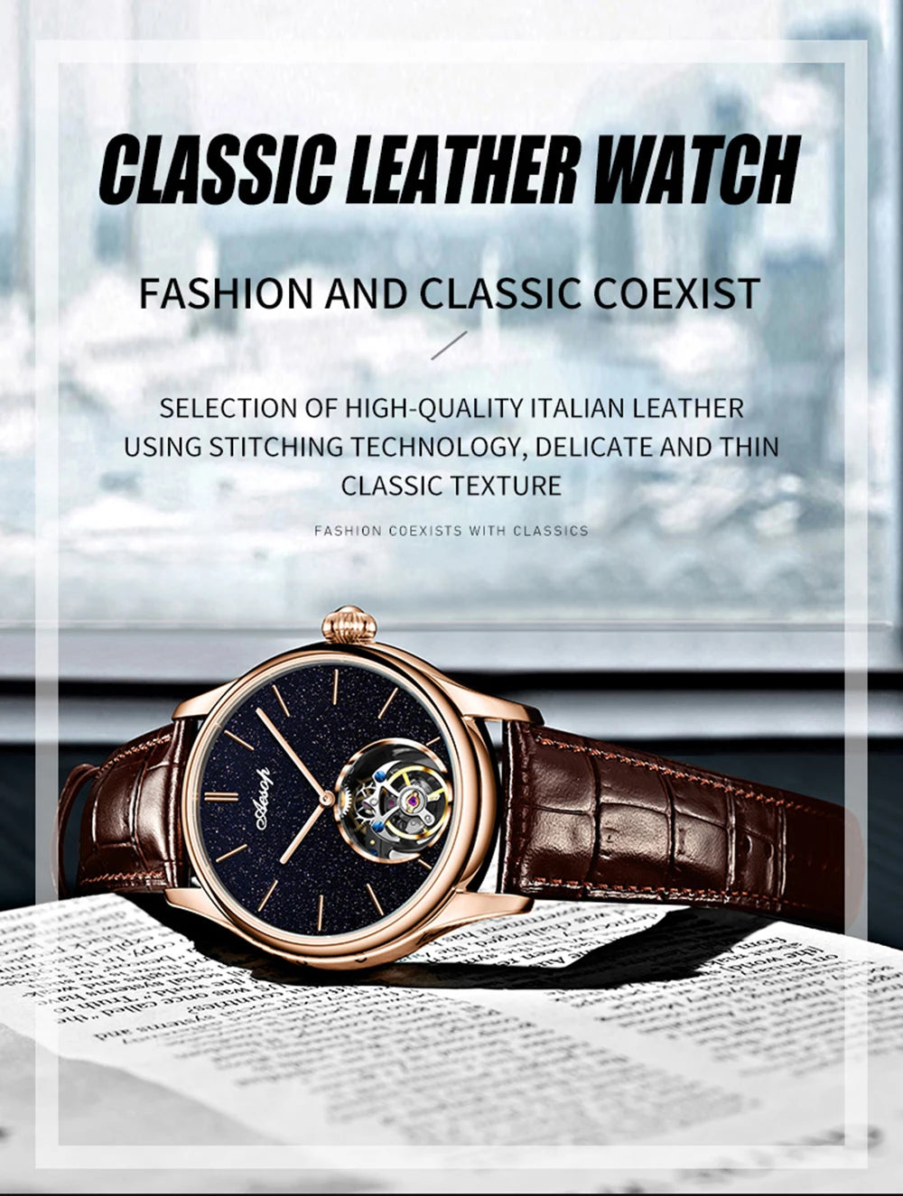 Men’s Flying Tourbillon Skeleton Watch