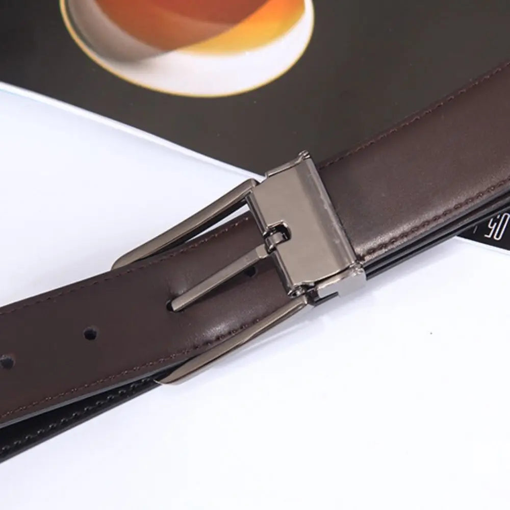 Premium Double-Sided Leather Belt for Men