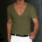 Men’s Cotton V-Neck T-Shirt Breathable